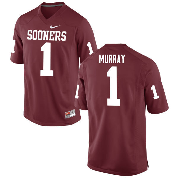 Men Oklahoma Sooners #1 Kyler Murray College Football Jerseys Game-Crimson